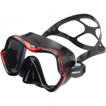Mares One Vision Sunrise - Gafas de Buceo Unisex, Color Rojo/Negro, Talla Bx