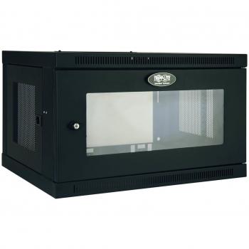 Tripp Lite SRW6UG SmartRack 6U Low-Profile Switch-Depth Wall-Mount Mini Rack Enclosure with Clear Acrylic Window
