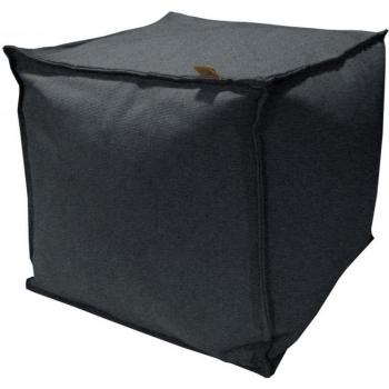 Overseas Puff 38x38x38 cm lona gris antracita