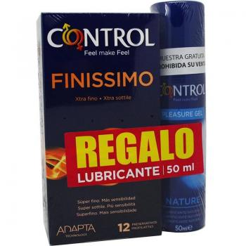 Control Finissimo Pack 12 Preservativos + Lubricante Nature