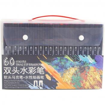 DAM Set 60 Rotuladores Color Dual Art Black Line