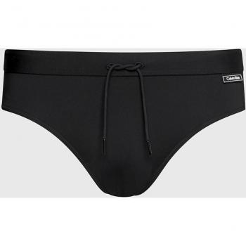Calvin Klein Men's Black Plain Swim Brief