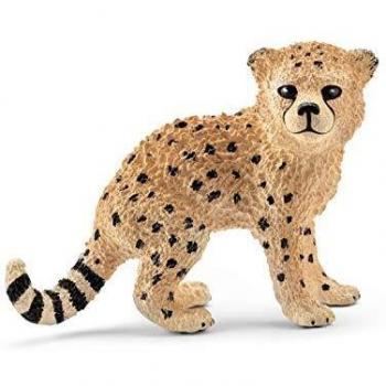 Schleich- Figura de Cría de Guepardo, Colección Wild Life, 4.5 cm
