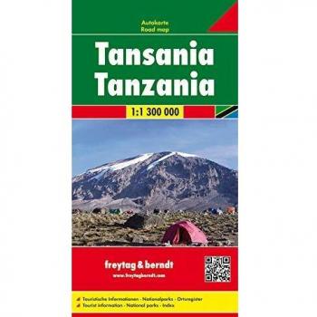 Mapa de carreteras de Tanzania 1:1.300.000 - Freytag & Berndt