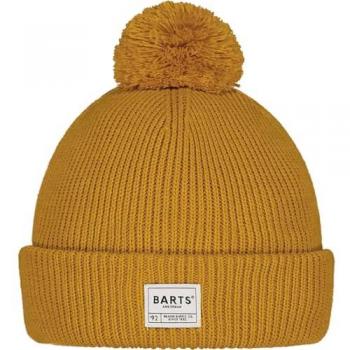 Gorro elástico naranja con pompón Barts Arkade para esquí hombre