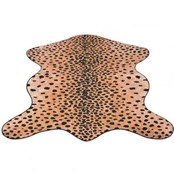 vidaXL Alfombra con forma 150x220 cm estampado de guepardo