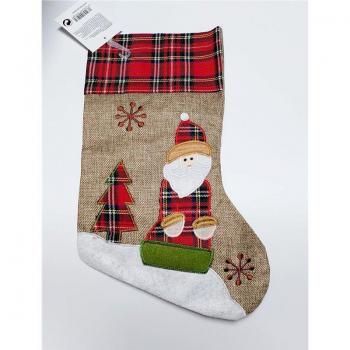 Bota Santa Claus Cuadros 0.5x24x41cm