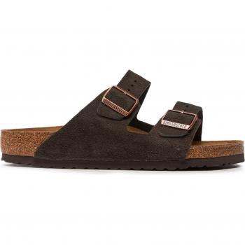 Birkenstock Arizona SFB Suede Men's Sandals - Brown Size 45