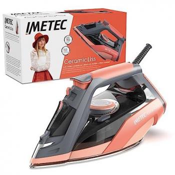 Plancha de Vapor Imetec Ceramicliss 2400 W con Protección Anticalcare y Golpe de Vapor 180 g, Suela de Cerámica Deslizante