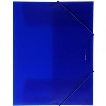 Plus Office B183-BL - Carpeta con solapas, A4, azul