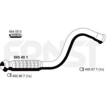 Tubo de escape ERNST 505451 para Peugeot 307 y Citroën C4 I