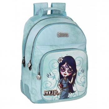 Mochila Doble Adapt.carro Catrinas 'Claire, Noelia y Lila' 32x42x15cm con Cantoneras - Safta