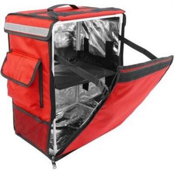Mochila Isotérmica Roja 42 Litros 35x49x25cm para Picnic, Camping y Entrega de Alimentos en Moto o Bicicleta - CityBAG