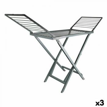 Tendedero Plegable Dem Elio de Resina Gris 172 x 220 x 50,5 cm (3 Unidades)