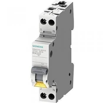 Detector de arco Siemens 5SV6016-6KK10, Dispositivo de detección de fallo de arco eléctrico 2P, 10A, Curva Tipo B, Poder de corte 6 kA, SENTRON, Montaje