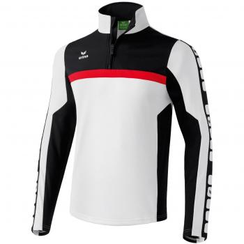 Erima Trainingstop 5-Cubes - Sudadera de fútbol para niño, color weiß, talla 128 cm