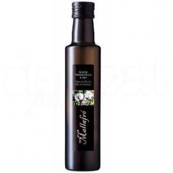 Aceite de oliva virgen con ajo 250ml. Mallafré. 12un.