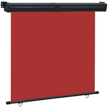 Cortina lateral para balcón 165x250 cm Rojo