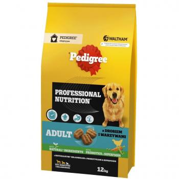 Pedigree Professional Nutrition Adult con Aves y Verduras, Pienso Seco para Perros de Razas Medianas y Grandes - 12kg