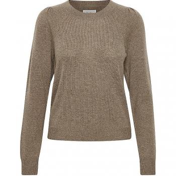 Part Two Beige Cashmere Round Neck Sweater | XS