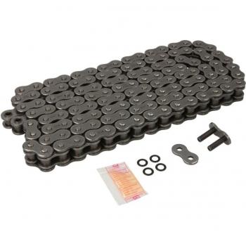 Cadena de transmisión DID 525ZVM-X2 X-Ring 525 - características: tipo X-Ring, longitud 124 eslabones, alta resistencia y durabilidad, diseñada para motocicletas de alto rendimiento