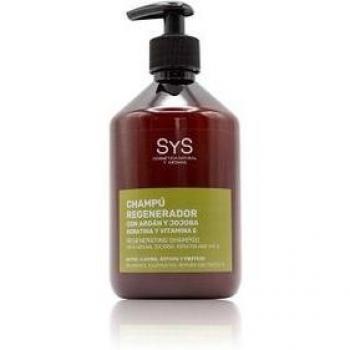 Sys Champú Regenerador Argán Jojoba 500ml - Champú regenerador con keratina, formulación a base de argán y jojoba, envase de 500 ml