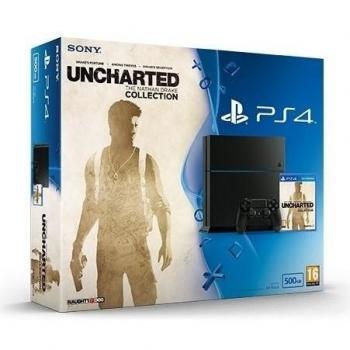 PlayStation 4 - Consola 500 GB Chassis C + Uncharted Collection + Suscripción 3 Meses PS+