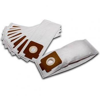 Bolsa Aspiradora Vhbw 10x Microfibra Compatible con AEG/Electrolux ZS 200 Energica y ZS 201 Energica, Tamaño 17, 28cm x 11cm, Color Blanco