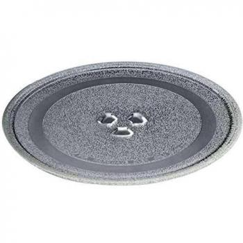 Plato Giratorio Universal de Vidrio para Microondas - 3 Fijaciones, Diámetro 245 mm