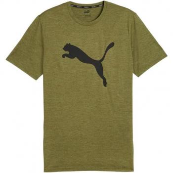 Camiseta Puma Train Fav Heather Verde Oliva Hombre