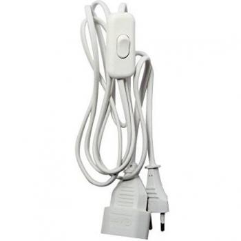 Alargador Blanco con Interruptor - 2 m