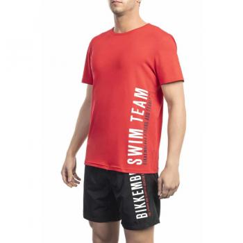 Bikkembergs Red Cotton T-Shirt - S