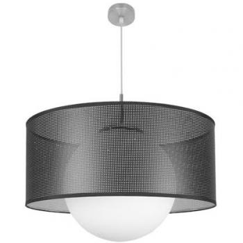 Colgante Cósmico 1xe27 Níquel/Negro-Plata 50x50 cm - Diseño Moderno