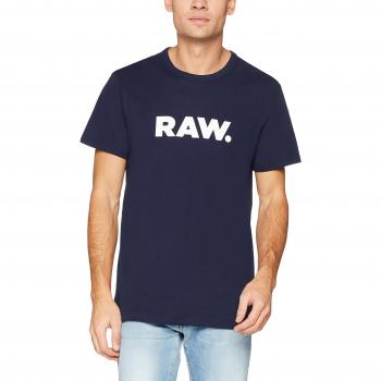 G-STAR RAW Holorn R T S/s, Camiseta para Hombre, Azul
