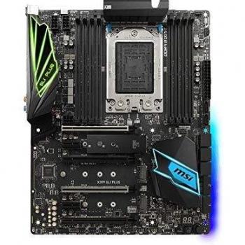 MSI X399 SLI Plus - Placa Base Pro Series con DDR4 Boost, Audio Boost 4, Mystic Light y Mystic Light Sync, M.2 Shield, PCI-E Steel Armor en formato ATX TR4
