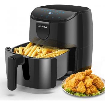 Freidora de Aire Aigostar B30202I30 1500W 4L con Temporizador de 60 Minutos y Pantalla LED