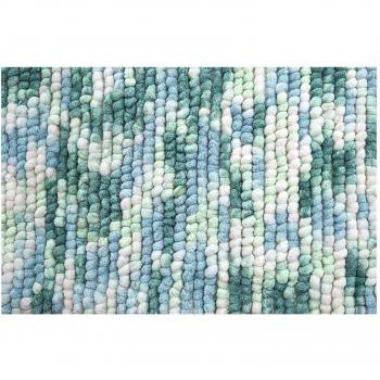 Alfombra de baño Kito Ocean 60x90 cm, microfibra antideslizante y de secado rápido