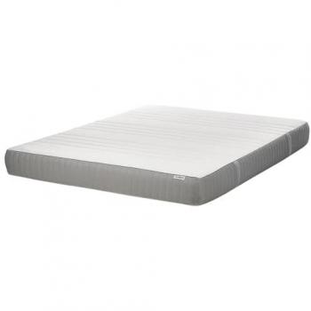 Colchón de látex medio 160 x 200 cm con funda extraíble de poliéster y cremallera blanca Fantasy