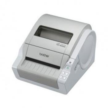 Impresora de etiquetas Brother TD4100N con corte automático y conexión USB/serie/red
