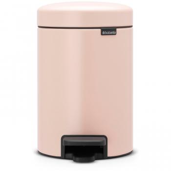 Brabantia NewIcon - Cubo de basura de pedal de 3 litros, color rosa