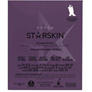 Mascarilla de Manos Nutritiva y Reparadora - Starskin Hollywood Hand Model® con guantes de mascarilla, fórmula nutritiva y reparadora para manos, 1 par