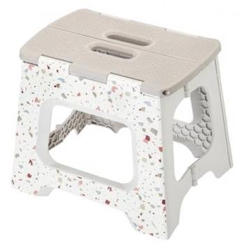Taburete Plegable Compacto Terrazzo 32 cm - Resistente, Ligero y Portátil - Soporta Hasta 150 Kg - Ideal para Espacios Pequeños y Actividades al Aire Libre