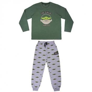 Pijama Largo de Manga Larga Single Jersey The Mandalorian The Child Color Verde Cerda