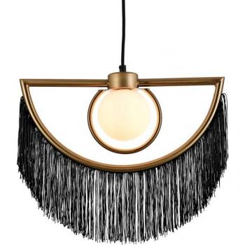 Lámpara Colgante Metal con Flecos Dalila