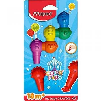 Maped 933600 X6 Color Peps Mi Primer Bebé Ceras para Colorear