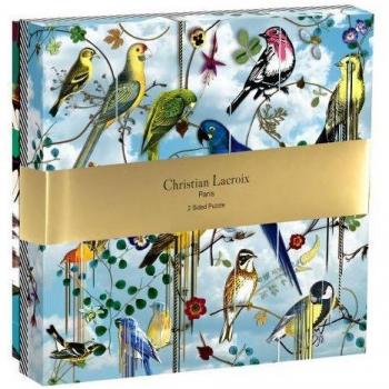 Rompecabezas de 250 piezas Birds Sinfonia de Christian Lacroix, puzzle de doble cara, tapa dura