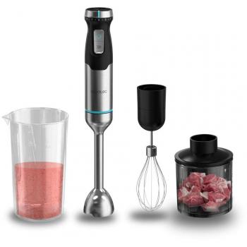 Cecotec Batidora de Mano Power Pulsar 2300MAX Cream&Crush - Batidora de mano de 2300 W de máxima potencia, tecnología Crossblades con cuchillas de 4 hojas con recubrimiento de titanio