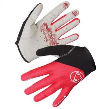 Endura - Hummvee Lite Glove, color rojo, talla M