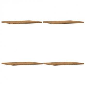 Tablas de Estantería 4 uds Madera Roble Artisan 40x30x1.5 cm, Material Compuesto