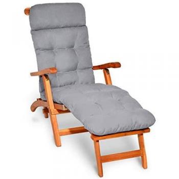 Cojín colchoneta para tumbonas de exterior Flair DC - Extra Comfort - Gris claro